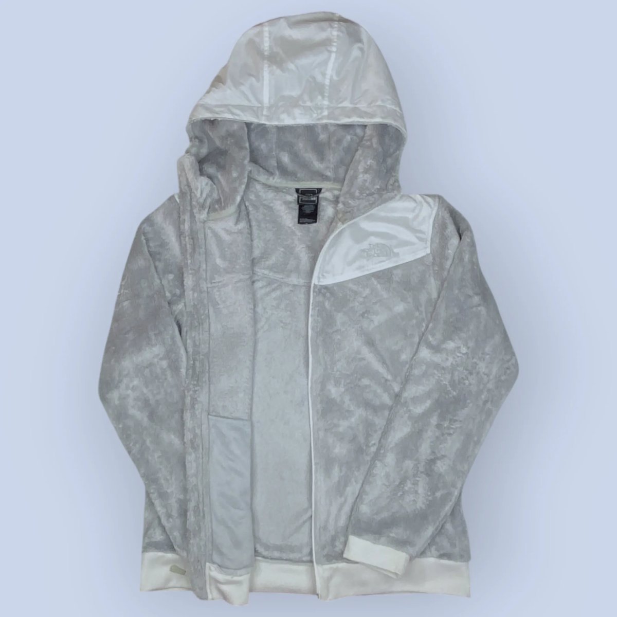 Women The North Face Hooded Zip Up Fur (L)