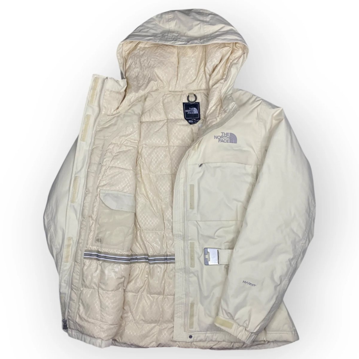 Women The North Face Long Hooded Jacket (L)