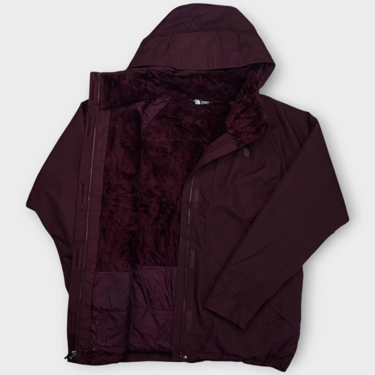 Women The North Face Long Hooded Jacket (XL)