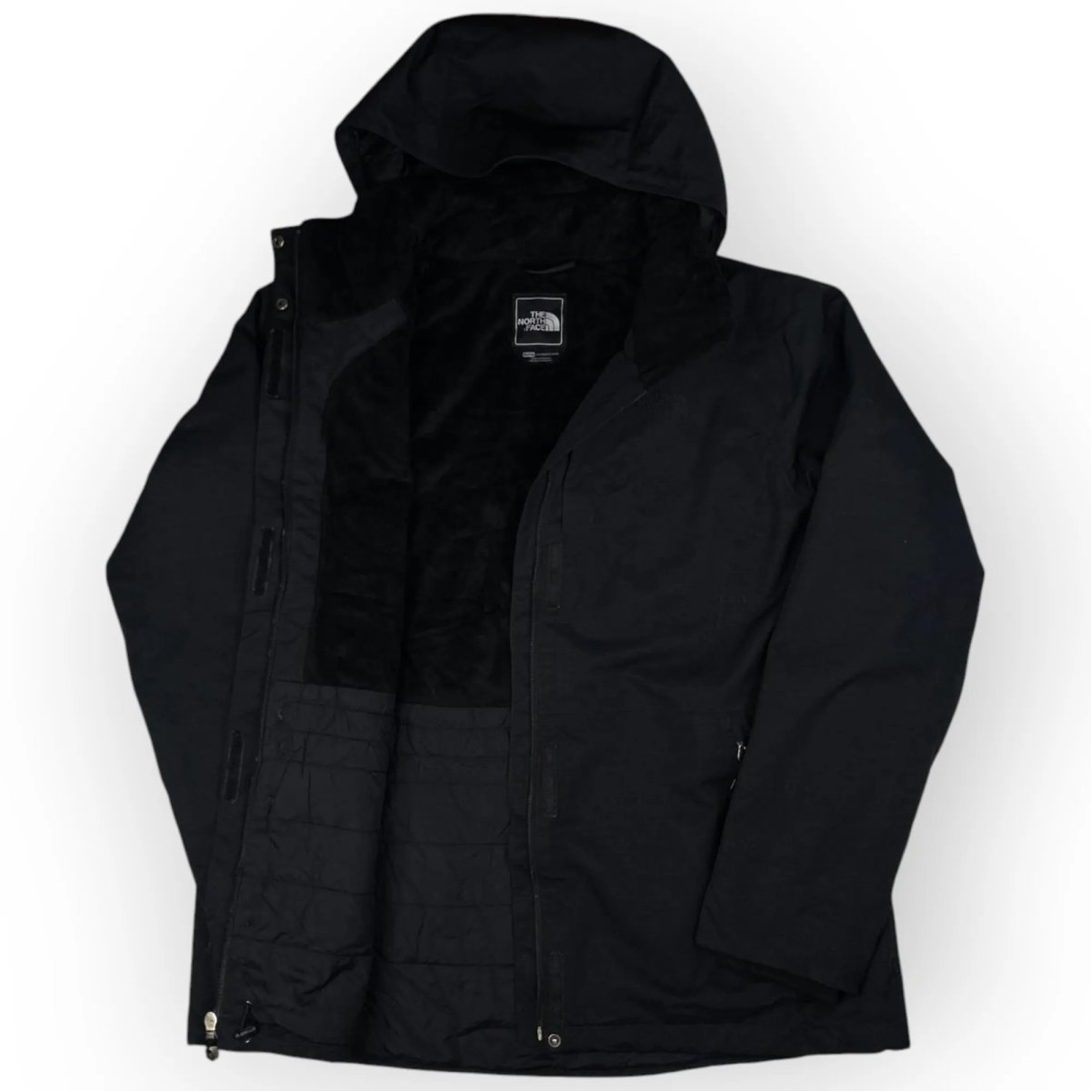 Women The North Face Long Hooded Jacket (XL)