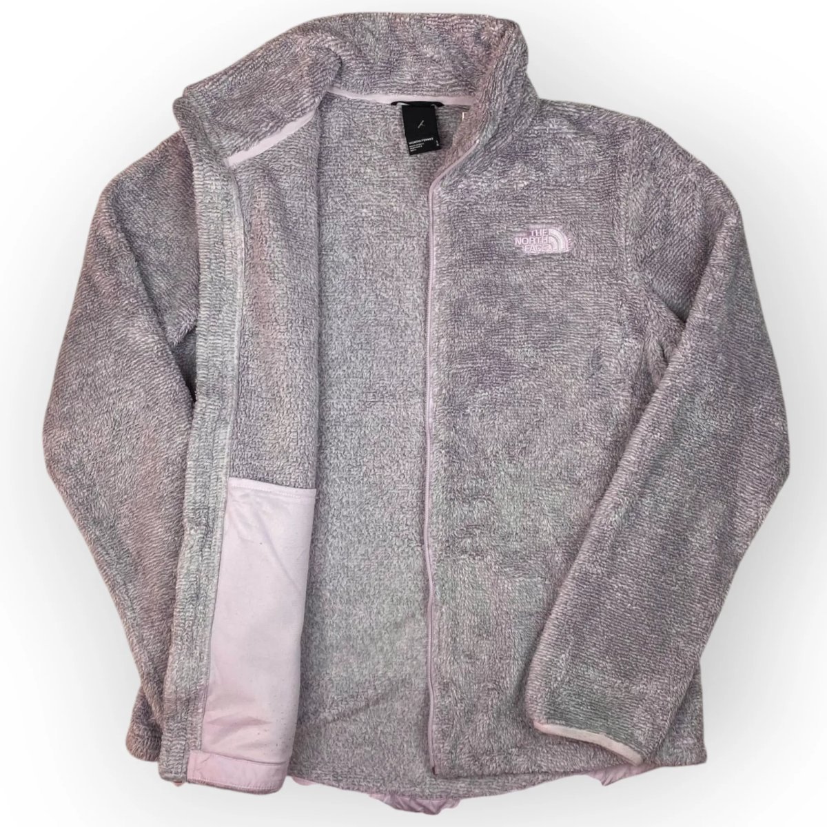 Women The North Face Zip Up Fur (L)