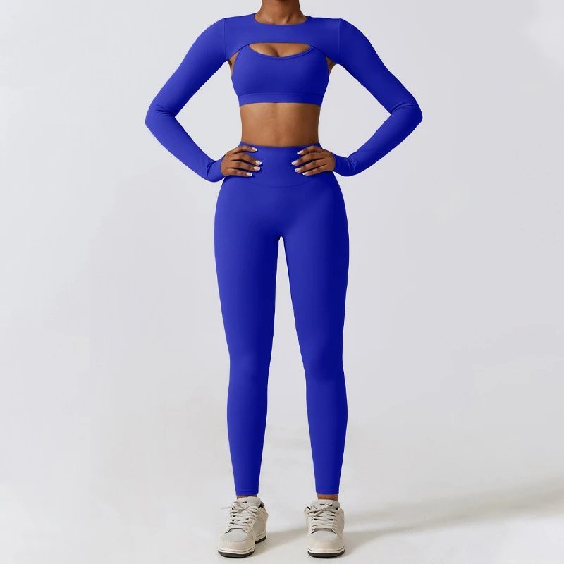 new sportswear gym women's high waist tight yoga set Seamless Leggings — WS-40056.1