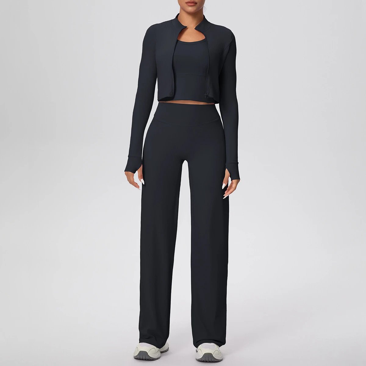 Three-Piece Sports Running Fitness Yoga Suit — ws-70106.1